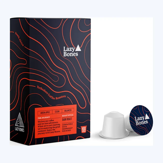 Terbodore Lazy Bones – 10 Compostable Nespresso compatible coffee capsules