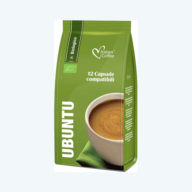Ubuntu Organic - 12 K-fee & Caffitaly compatible coffee capsules