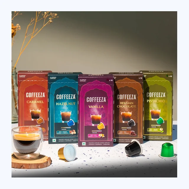 Coffeeza Variety Pack of 5 Coffee Capsules – Flavoured Blends