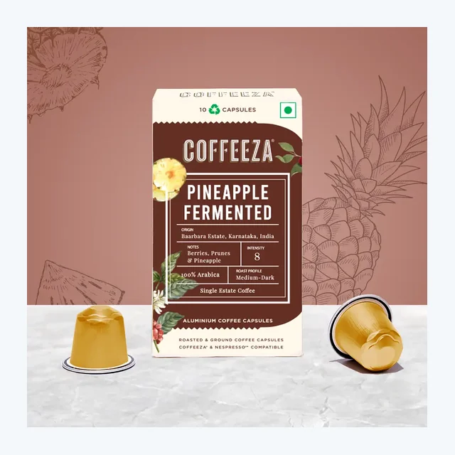 Pineapple Fermented Coffee – Single-Estate, 100% Arabica Coffee Capsules