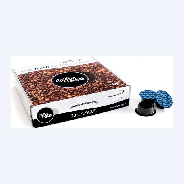 Dark Italian Espresso Lavazza® A Modo Mio* Compatible Coffee Capsules Box of 50
