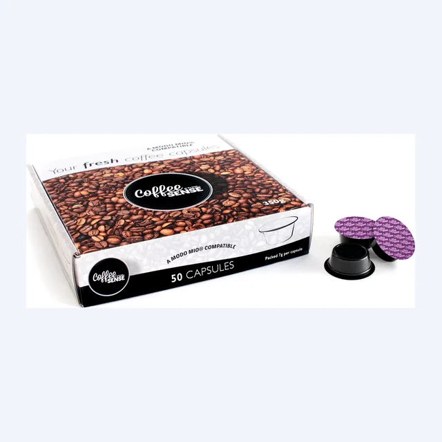 Midnight French Roast Lavazza® A Modo Mio Compatible Coffee Capsules Box of 50 capsules