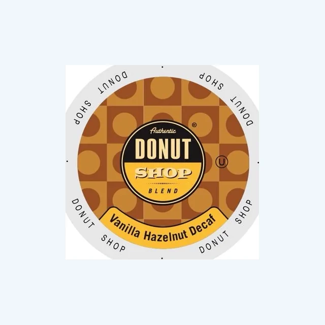 Authentic Donut Shop Decaf Vanilla Hazelnut 24 Pack