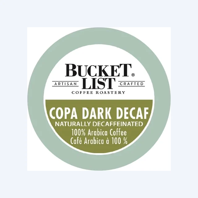 Bucket List Coffee Copa Dark Roast Decaf 24 Pack
