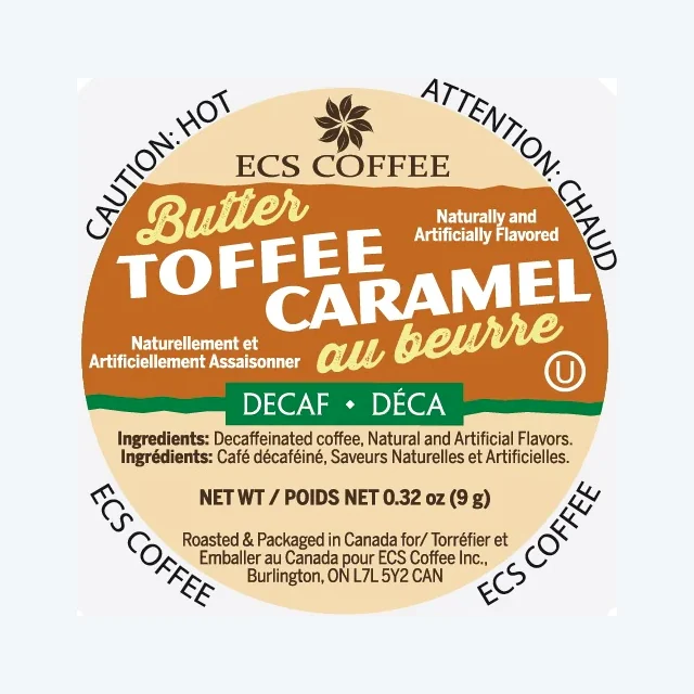 ECS Coffee Decaf Butter Toffee 24 Pack