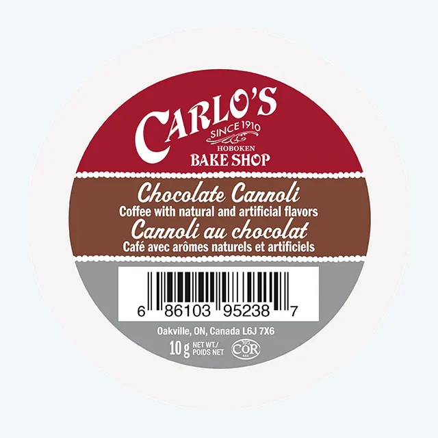 Chocolate Canolli Flavored Coffee Pods