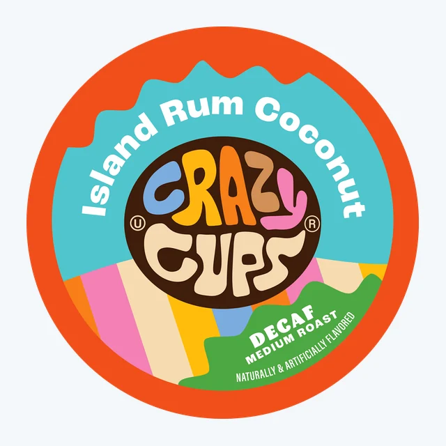 Decaf Island Rum Coconut Flavored Coffee Pods