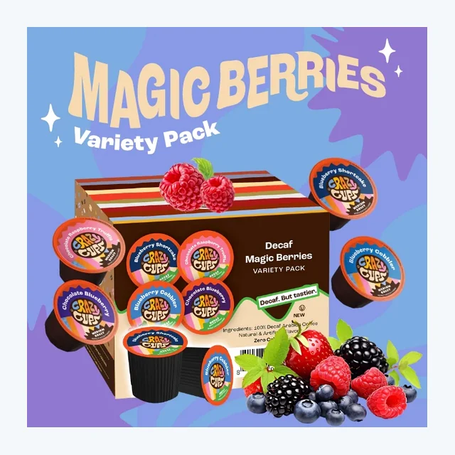 Decaf Magic Berries Flavored Coffee Pods Variety Pack