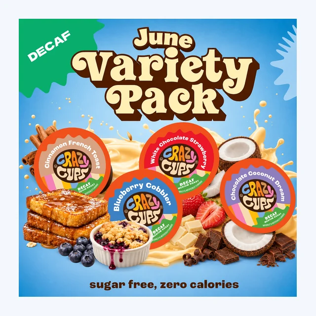 Decaf Monthly Curated Flavored Coffee Pod Variety Pack