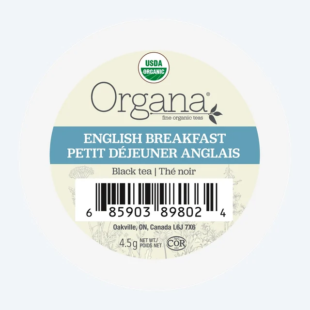 English Breakfast Organic Fine Tea Pods