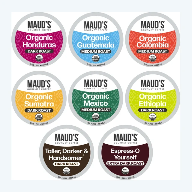 Maud's Organic Coffee Pods Variety Pack - 56ct