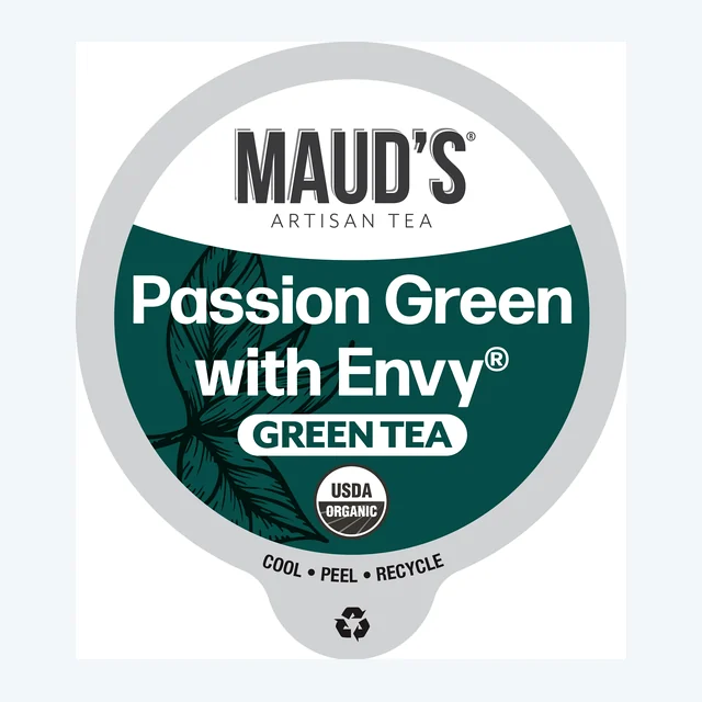 Maud's Organic Passion Green Tea Pods