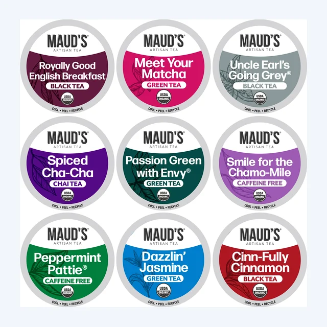Maud’s Organic Tea Pods Variety Pack - 48ct