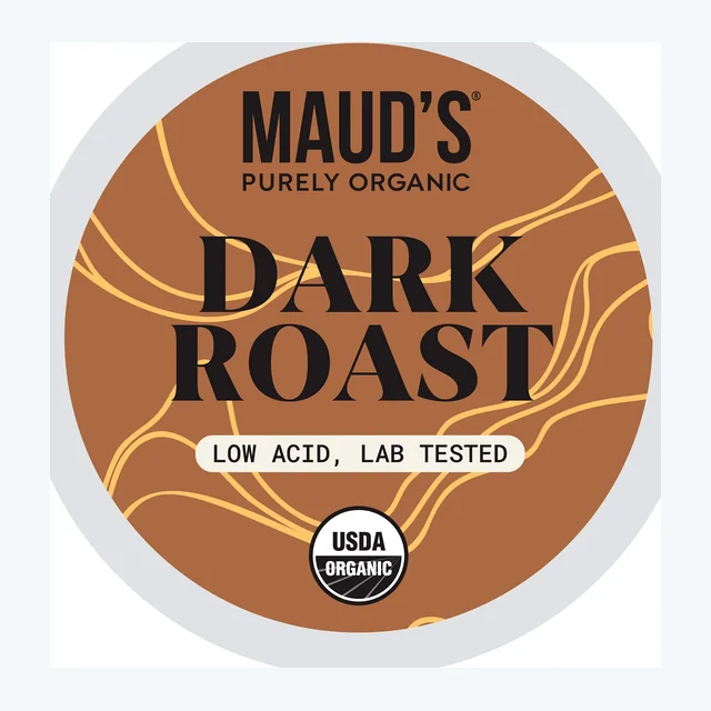 Maud's Purely Organic Dark Roast Coffee Pods