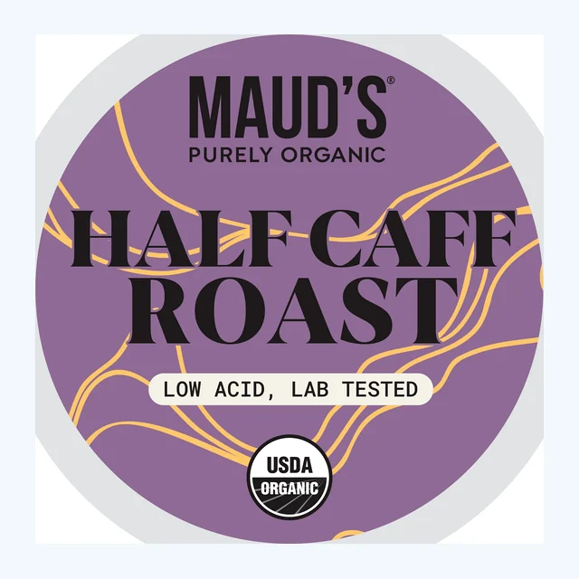 Maud's Purely Organic Half Caff Coffee Pods