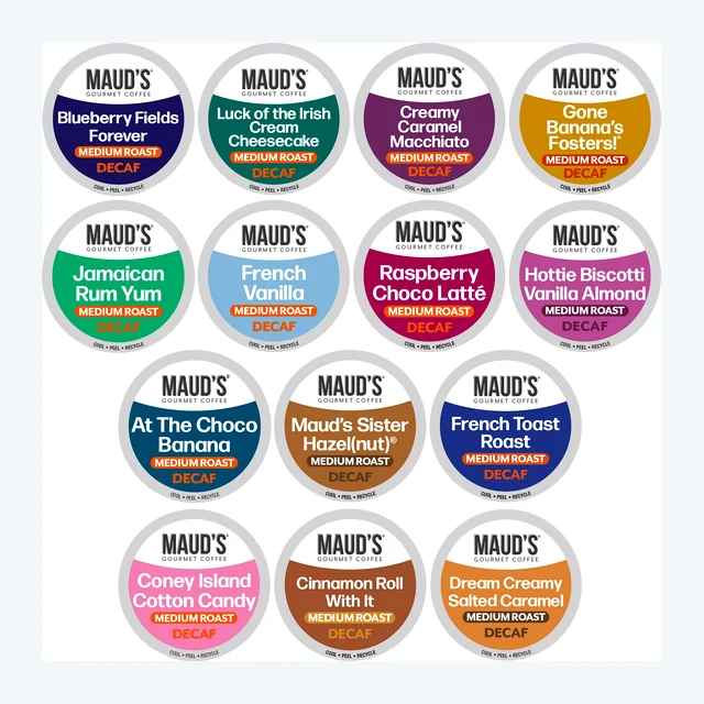 Maud's Super Flavored Decaf Coffee Pods Variety Pack - 80ct
