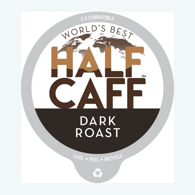 World's Best Half Caff™ Dark Roast Coffee Pods