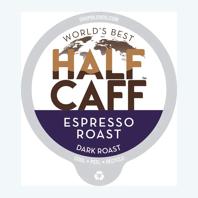 World's Best Half Caff™ Espresso Dark Roast Coffee Pods