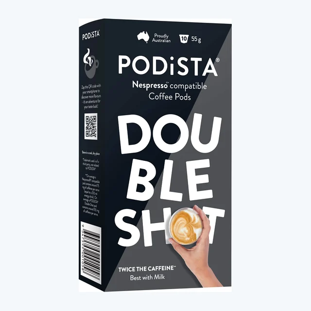 PODiSTA Double Shot Coffee (16/10) Pod 10pk