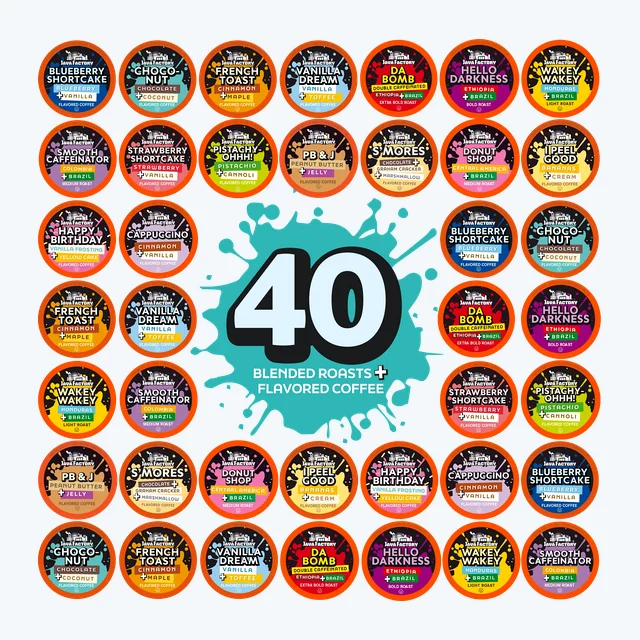 Mixed Flavored and Regular Roasts Coffee Pod Variety Pack