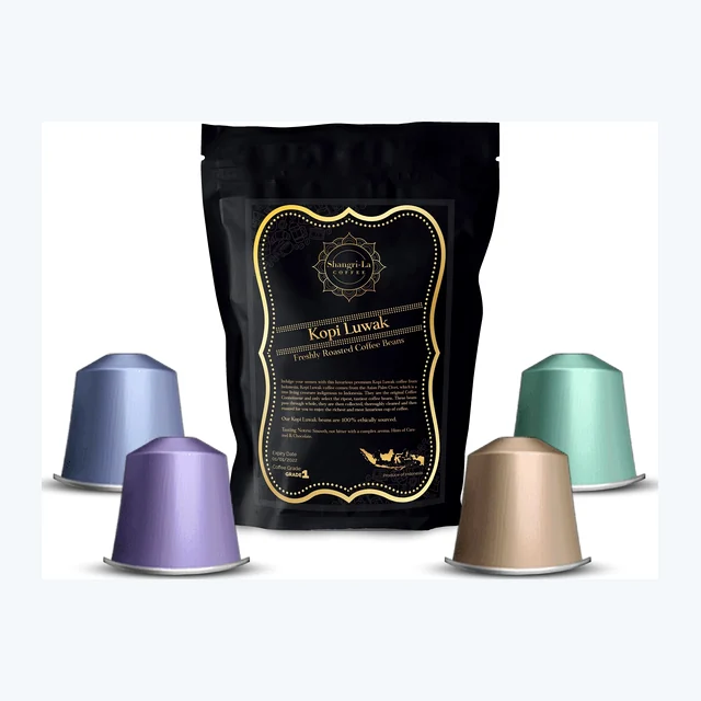Shangri-La™ Nespresso® Compatible Coffee Capsules / Pods - Wild Kopi Luwak Coffee