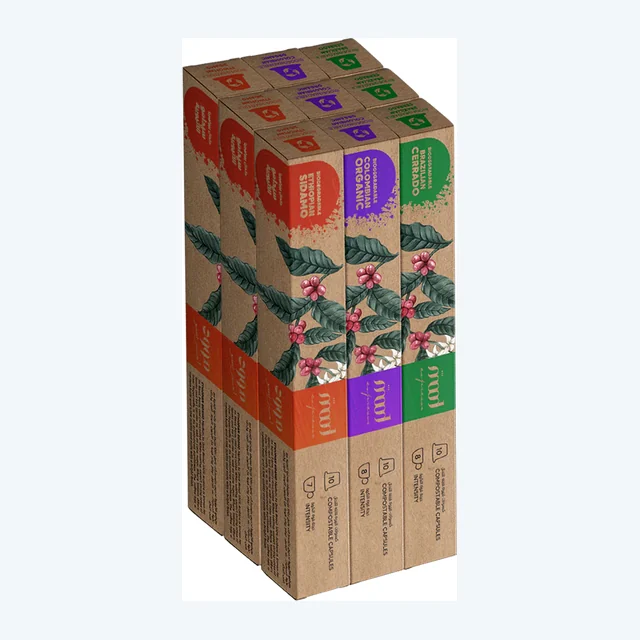 Biodegradable Holiday Pack - Nespresso Compatible Capsules (90 Capsules)