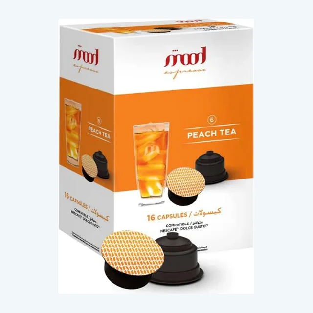 Dolce Gusto Compatible Capsules - Peach Tea (16 Single Serve Pods)