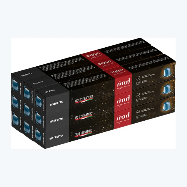 Ristretto Nespresso Compatible Aluminium Capsules (90 Capsules)