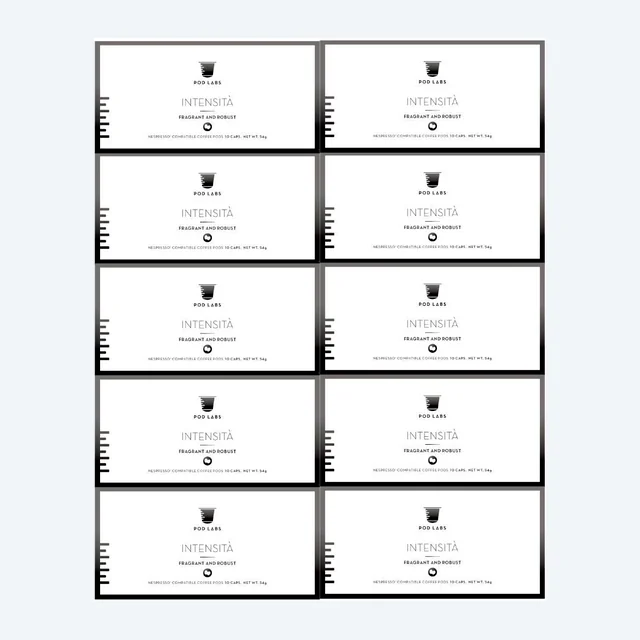 [Bundle Of 10] Pod Labs Nespresso Compatible Intensità  (100 Capsules)