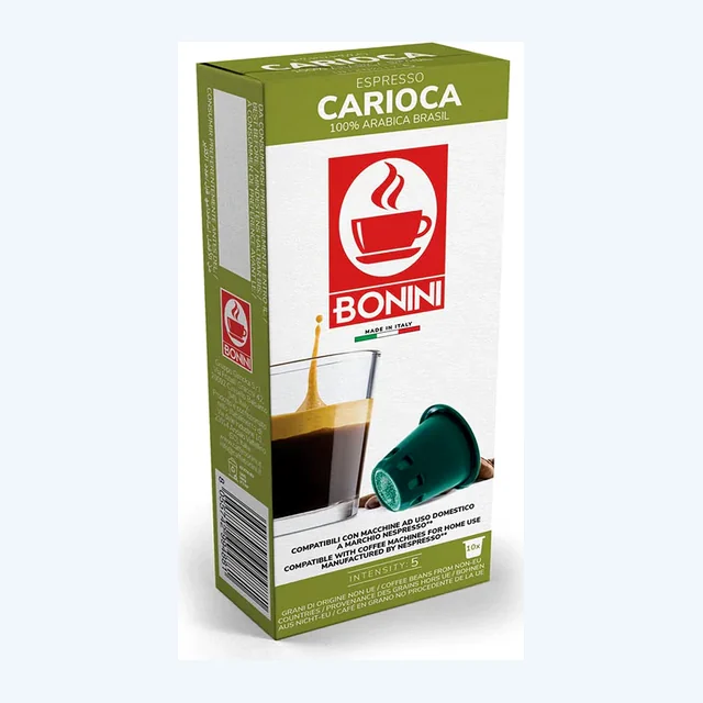 Bonini Carioca 10 Capsule Nespresso Compatible Pods