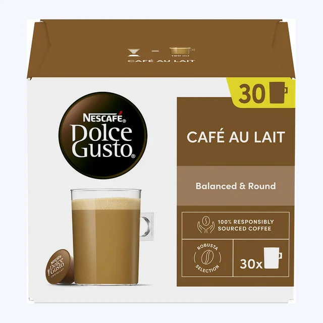 Dolce Gusto Cafe Au Lait x30 Coffee Pods
