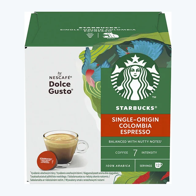 Dolce Gusto Starbucks Espresso Colombia Coffee Pods