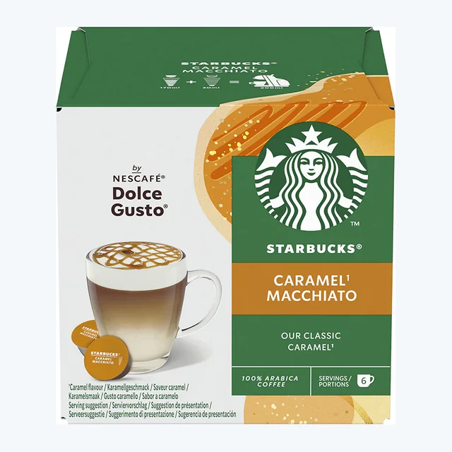 Dolce Gusto Starbucks Latte Caramel Coffee Pods