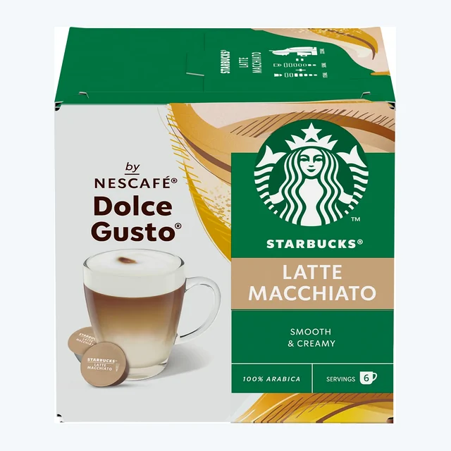 Dolce Gusto Starbucks Latte Macchiato Coffee Pods