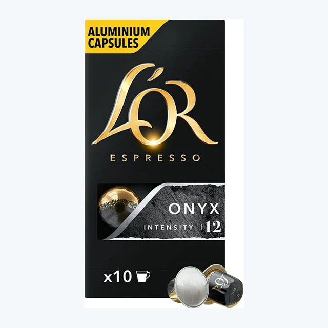 L'OR Onyx Espresso Coffee Capsules x10 Nespresso Compatible