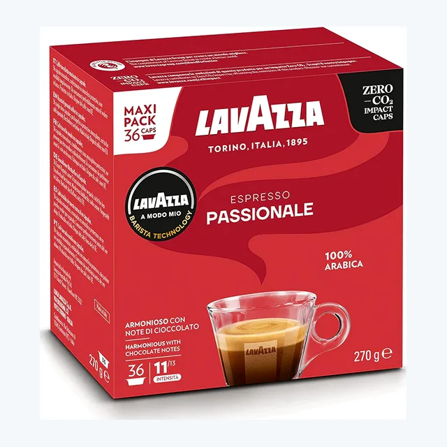 Lavazza A Modo Mio Espresso Passionale 36 Coffee Pods