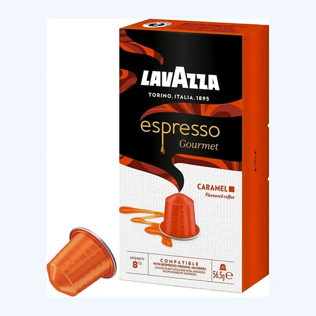 Lavazza Espresso Gourmet 10 Caramel Capsule Nespresso Compatible Pods