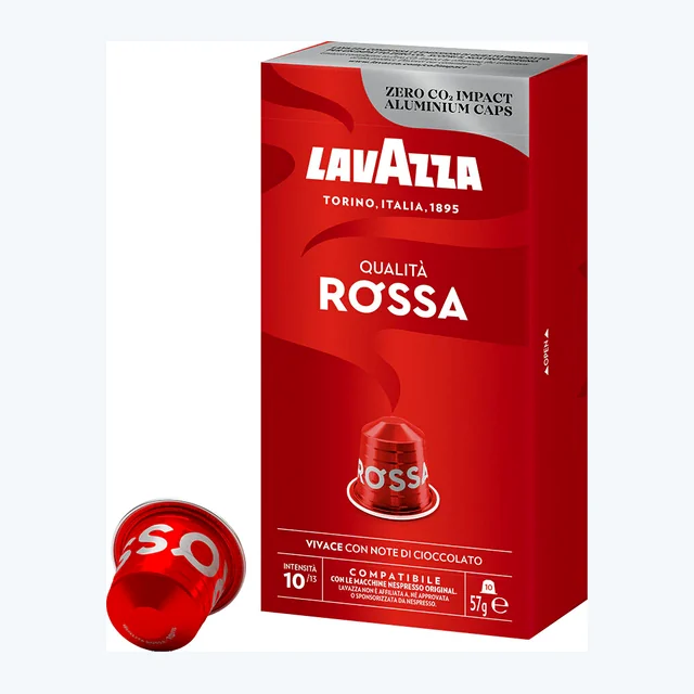 Lavazza Qualita Rossa 10 Capsule Nespresso Compatible Pods