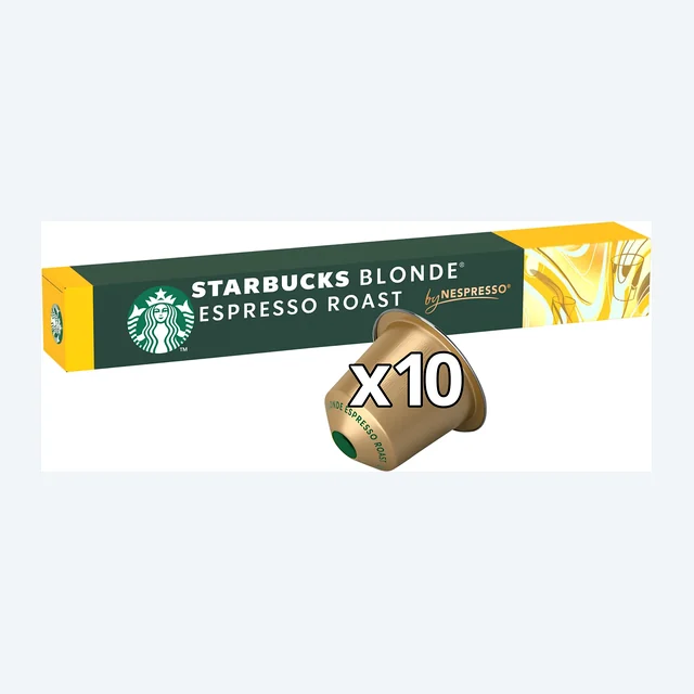 Starbucks Blonde Espresso Roast Nespresso Coffee Pods 10