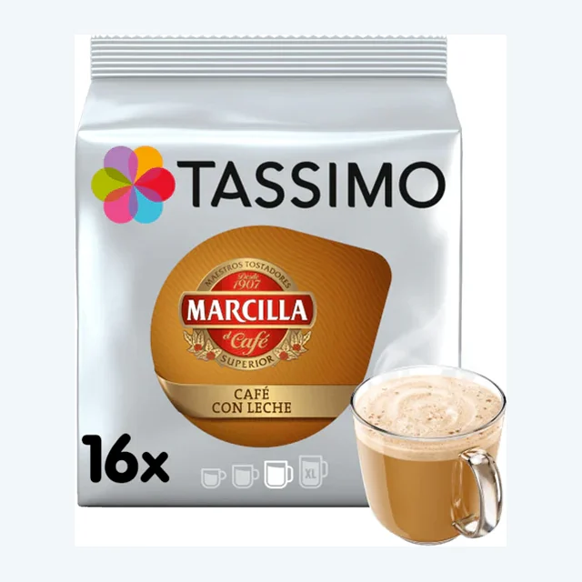 Tassimo Marcilla Café Con Leche Coffee Pods