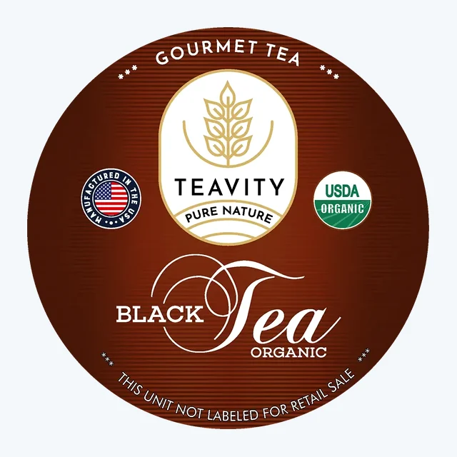 Teavity Organic Black Tea K-Cups for Keurig – Bold, Rich & Organic Tea Pods