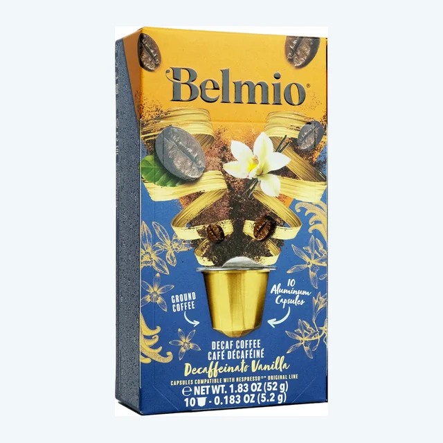 Belmio Decaffeinato Vanilla Nespresso® Compatible Capsules, 10 Pack  ALUMINUM