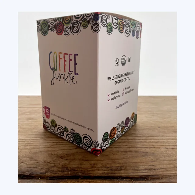 Coffee Junkie - Vanilla Bean Ice Cream DECAF 12 CT K cups