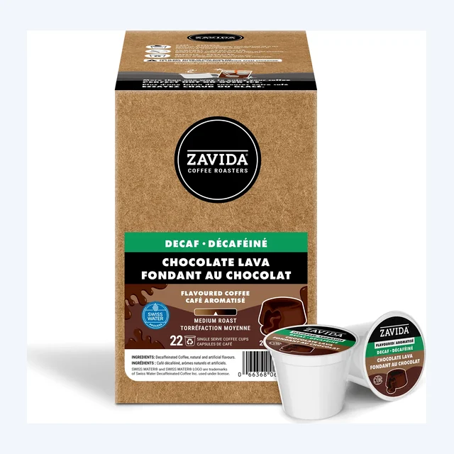 Zavida Z  Cups DECAF Chocolate Lava SWP 22 CT