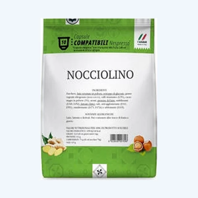 10 Capsule Compatibili Nespresso Nocciolino Toda Gattopardo