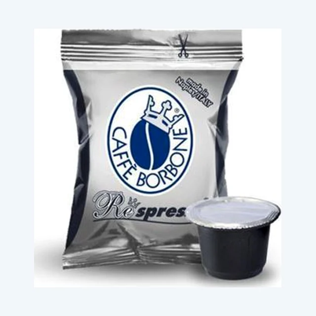 100 Capsule Compatibili Nespresso Borbone Nero Miscela Robusta e Arabica