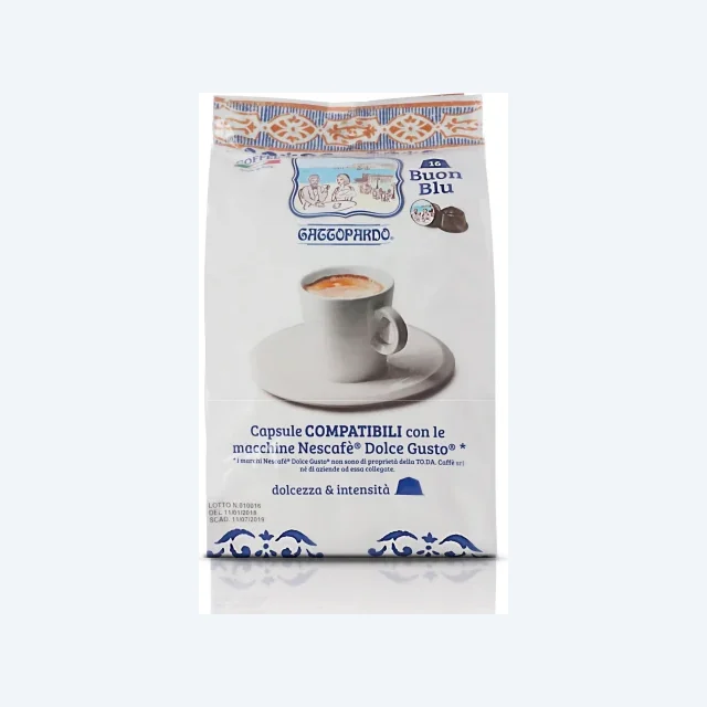 16 Capsule Compatibili Dolce Gusto Toda Gattopardo Blu