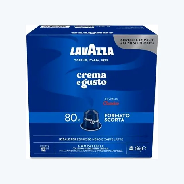 240 Capsule Lavazza Compatibili Nespresso Crema e Gusto Classico in Alluminio