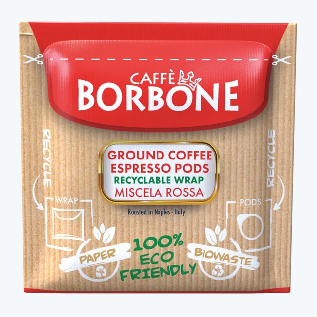 Caffe Borbone - Miscela Rossa - E.S.E. Paper Pods - 150ct (Red)