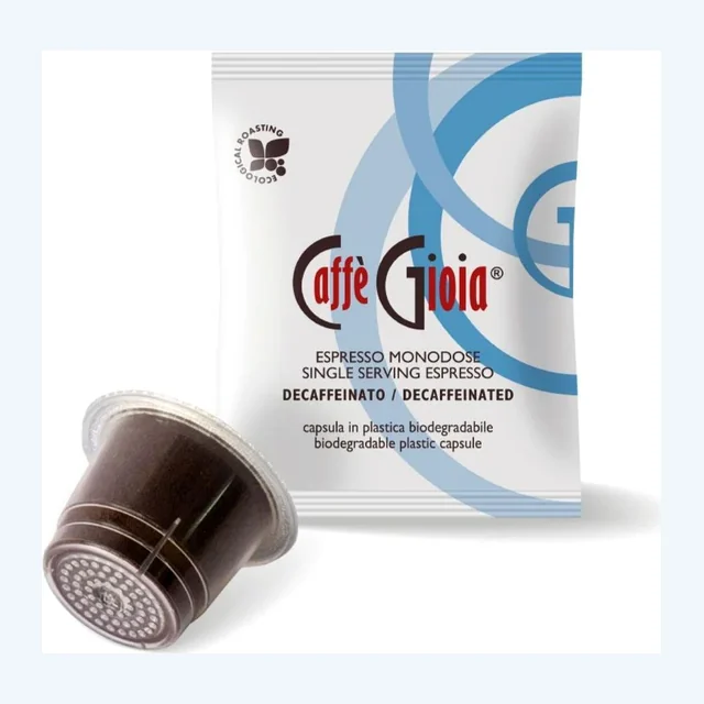 Caffe Gioia - Espresso Decaf Capsules - 30 Capsules / Box - Compatible with Nespresso® Machines